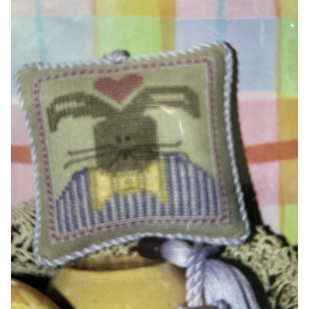 OOP Ewe & Eye & Friends MR. HARE SCISSOR COMPANION Cross Stitch Kit Folk Art